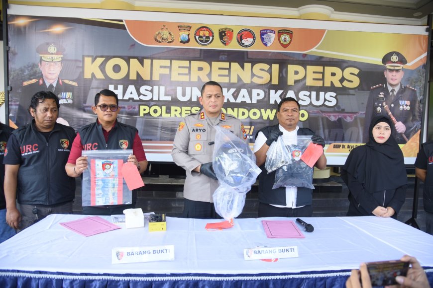 Polres Bondowoso Amankan Tersangka Percobaan Pembobolan ATM dan Pencurian di Tiga Lokasi